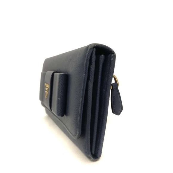 PRADA Saffiano Ribbon Leather Long Bifold Wallet - Picture 3 of 8